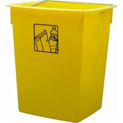Compra CUBETA RECICLAR 26 L CON ASA AMARILLO FERVIK 434-AMARILLO al mejor precio