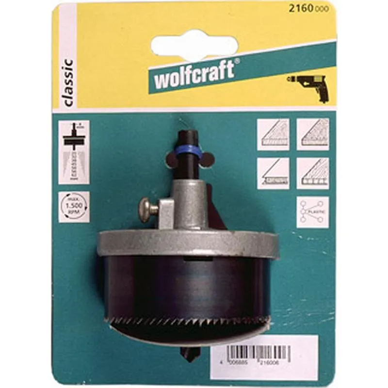 Compra SIERRA CORONA 5 HOJAS diametro 60-68-74-80-95 MM WOLFCRAFT 2162000 al mejor precio