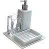 Compra DOSIFICADOR JABON + VASO + PORTACEPILLO CON BANDEJA NON MIT-3015 al mejor precio