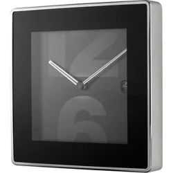 RELOJ PARED ACERO NEGRO 31...