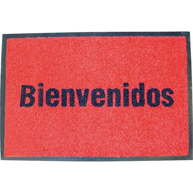 Compra ALFOMBRA BIENVENIDOS 50X75 ROJA AMBIT 9627613 al mejor precio