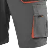 BERMUDA ALGODON POLIESTER TOP RANGE GRIS / NARANJA TALLA M JUBA 962/M