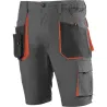 BERMUDA ALGODON POLIESTER TOP RANGE GRIS / NARANJA TALLA XL JUBA 962/XL