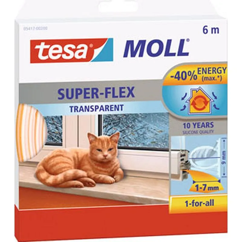 Compra BURLETE SILICONA TUBULAR TRANSPARENTE 6 M X 9 MM TESAMOLL TESA MOLL 05417-00200-02 al mejor precio