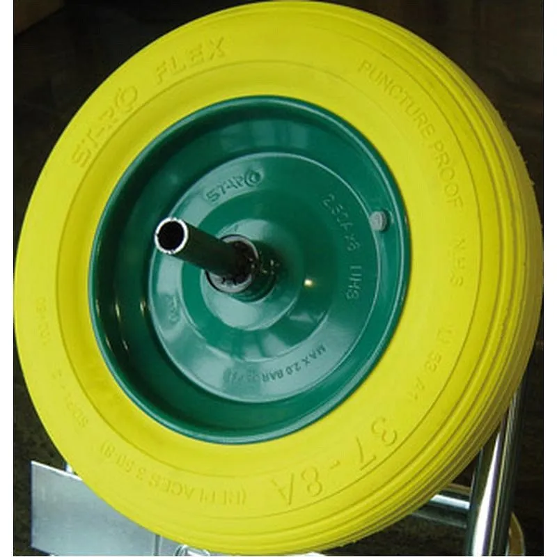 Compra RUEDA CARRETILLA OBRAS IMPINCHABLE diametro 350 MM, EJE diametro 20 MM THECA 1500929 al mejor precio