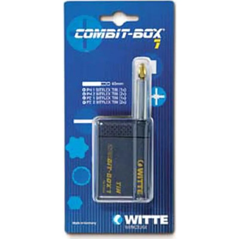 Compra PUNTA ATORNILLAR COMBITOX JUEGO 7 PIEZAS-TIN WITTE 27708 al mejor precio