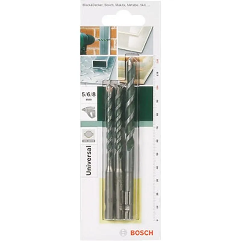 Compra BROCA UNEO MULTIUSO JGO 5/6/8 BOSCH 2609256918 al mejor precio