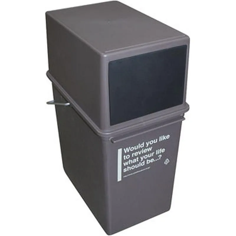 Compra CUBO APILABLE TAPA ABATIBLE CHOCOLATE 25 L 967306 al mejor precio