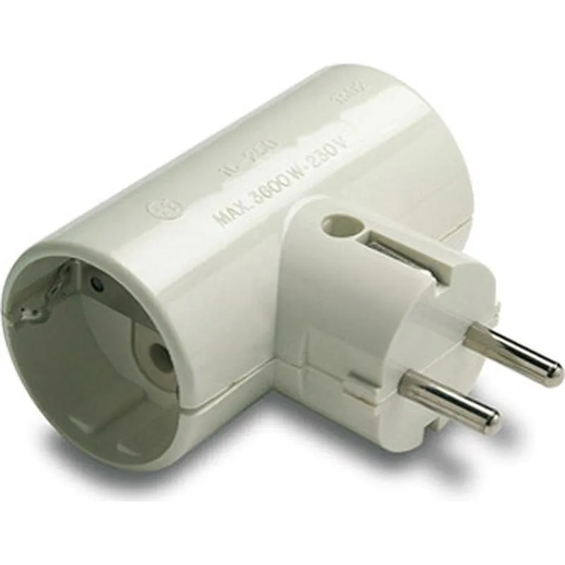 Compra ADAPTADOR 10-16A CON TOMA TIERRA 2 TOMAS FAMATEL 1302 al mejor precio