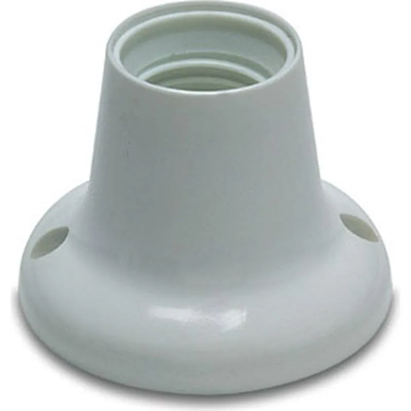 Compra PORTALAMPARAS ZOCALO RECTO E-27 BLANCO FAMATEL 177 al mejor precio