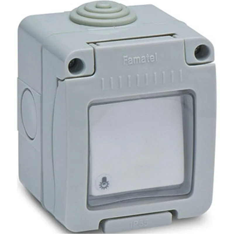 Compra PULSADOR LUZ ESTANCO 10A FAMATEL 19073 al mejor precio
