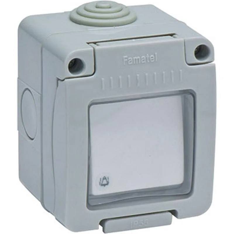 Compra PULSADOR TIMBRE SUPERFICIE 10A IP55 FAMATEL 19038 al mejor precio