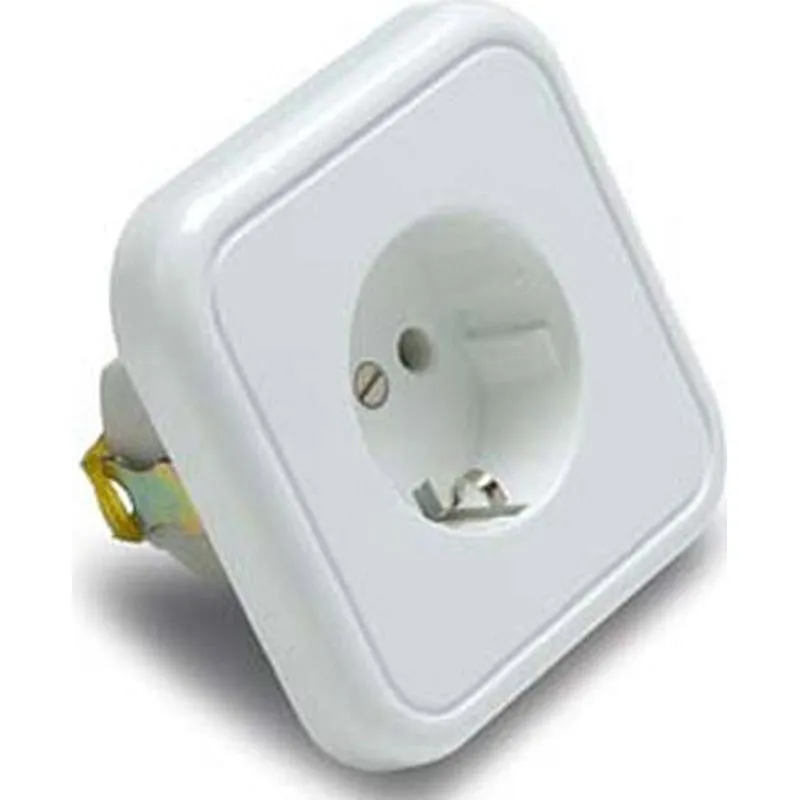 Compra BASE ENCHUFE BIPOLAR TT.LT 10-16A BLANCO PORCELANA FAMATEL 2300 al mejor precio