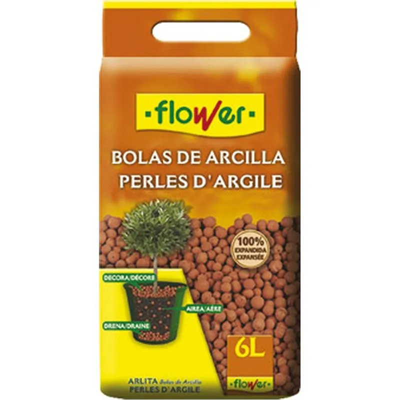 Compra ARCILLA EXPANDIDA 6 L FLOWER 4-90205 al mejor precio