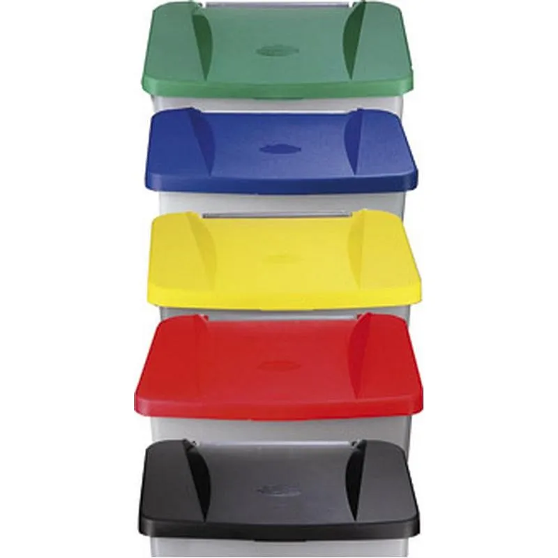 Compra CONTENEDOR SELECTIVO VERDE PEDAL Y RUEDAS 120 L DENOX 23400 VERDE al mejor precio