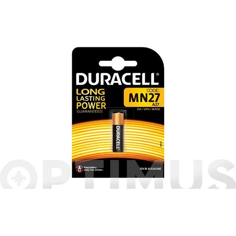 Compra PILA MANDO DISTANCIA MN 27 12 V BL.1 DURACELL 5000394023352 al mejor precio