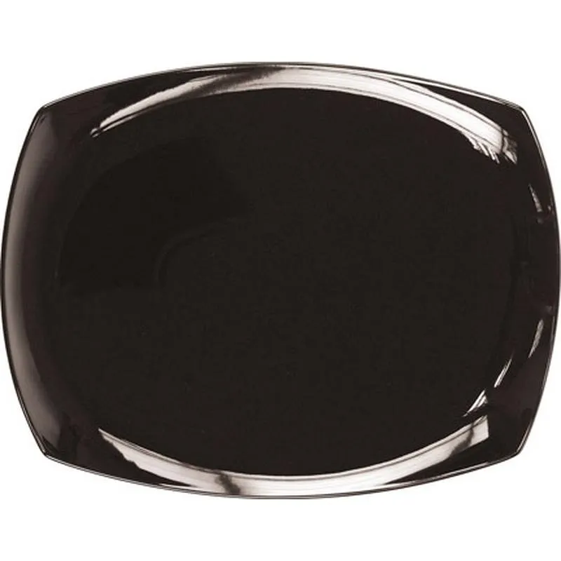 Compra BANDEJA PORCELANA COLOR RECTANGULAR 36 CM LOTTO-NEGRA AMBIT 9633103 al mejor precio