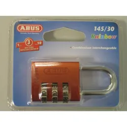Compra CANDADO COMBINACION 145/20 PROGRAMABLE BLISTER 20 MM NARANJA ABUS 145/20 NARANJA B al mejor precio