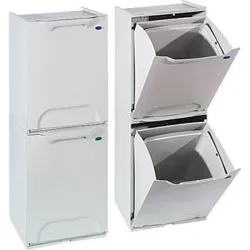 Compra CONTENEDOR BASURA SELECTIVO BLANCO 34 X 29 X 47CM DUETT 56R-34/WS al mejor precio