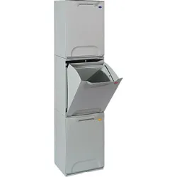 Compra CONTENEDOR BASURA SELECTIVO BLANCO 34 X 29 X 47CM DUETT 56R-34/WS al mejor precio