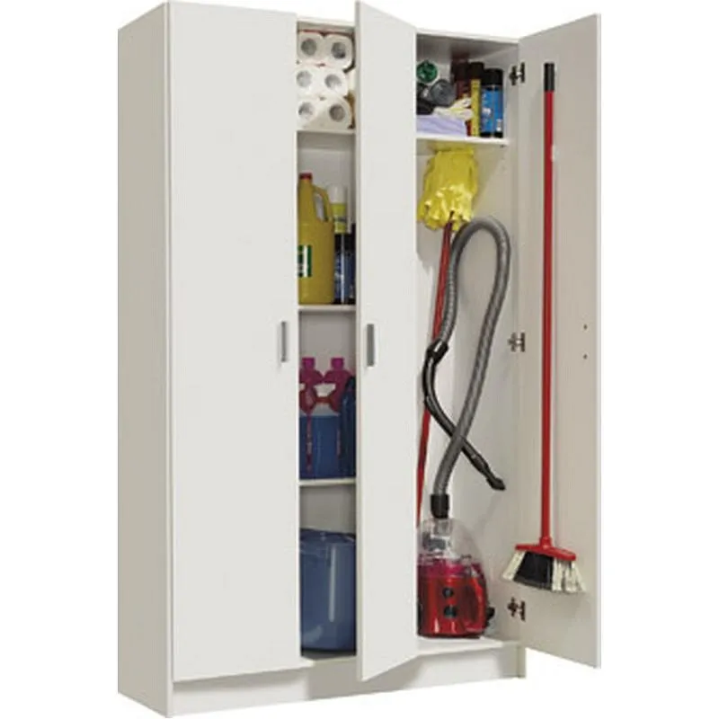 Compra ARMARIO MULTIUSO 3 PUERTAS BLANCO 180X109X37 CM FOREX 007143O al mejor precio