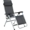 SILLON PLEGABLE RELAX REFORZADO CON COJIN GRIS CRESPO AL/232-M-40