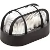 Compra APLIQUE EXTERIOR OVAL NEGRO CON REJILLA E27 60W FAMATEL 4409G al mejor precio