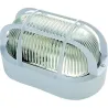Compra APLIQUE EXTERIOR OVAL BLANCO CON REJILLA E27 60W FAMATEL 4410G al mejor precio