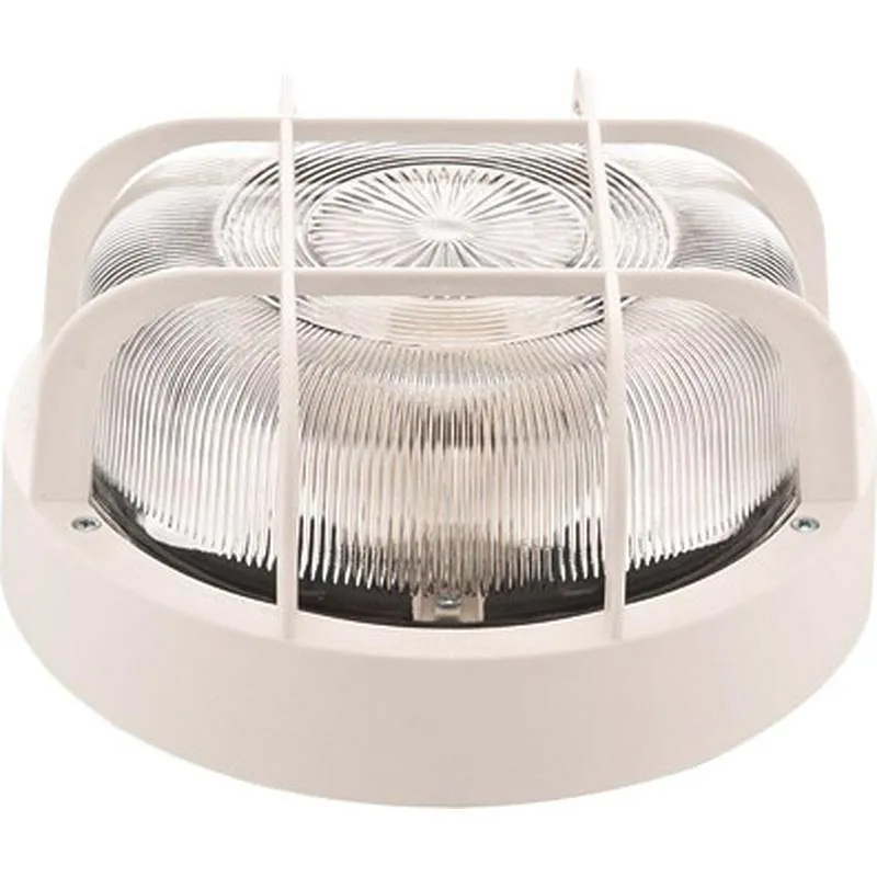Compra APLIQUE EXTERIOR REDONDO CON REJILLA BLANCO IP44 E27 100W FAMATEL 4412G al mejor precio