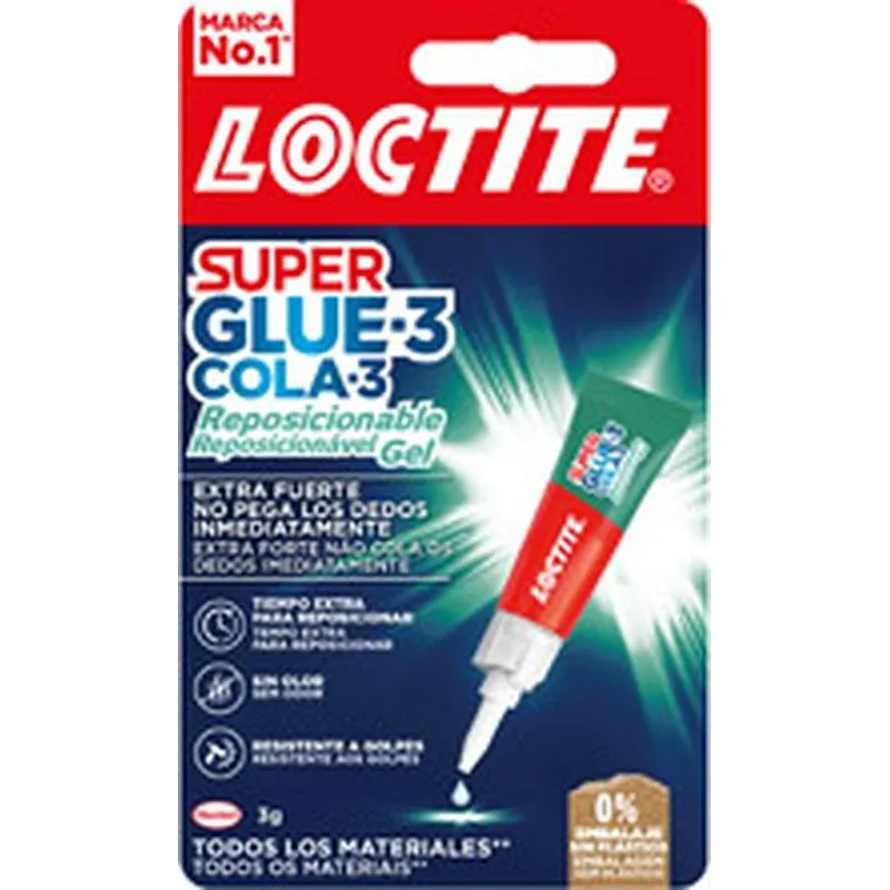 Compra ADHESIVO INSTANTANEO SUPER GLUE-3 REPOSICIONABLE GEL 3 GR LOCTITE 2943113 al mejor precio