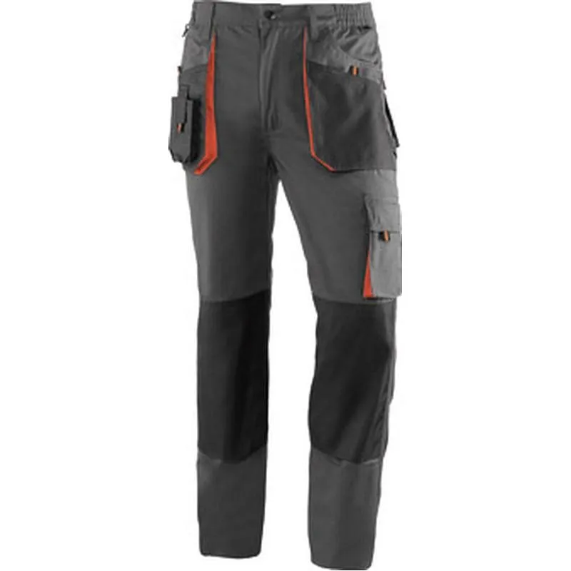 Compra PANTALON MULTIBOLSILLOS 265 GR TOP RANGE GRIS / NARANJA TALLA S JUBA 961-S al mejor precio