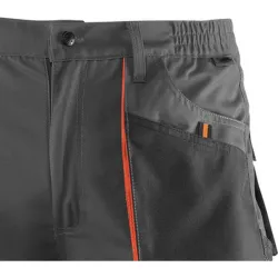 Compra PANTALON MULTIBOLSILLOS 265 GR TOP RANGE GRIS / NARANJA TALLA S JUBA 961-S al mejor precio