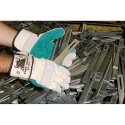 Compra GUANTE PIEL SERRAJE VACUNO Y LONA TUFF REFORZADO EXTRA TALLA 8 JUBA 404ARPC/8 al mejor precio