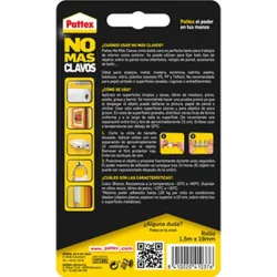 Compra CINTA DOBLE CARA NO MAS CLAVOS 1,5 M X 19 MM PATTEX 2847192 al mejor precio