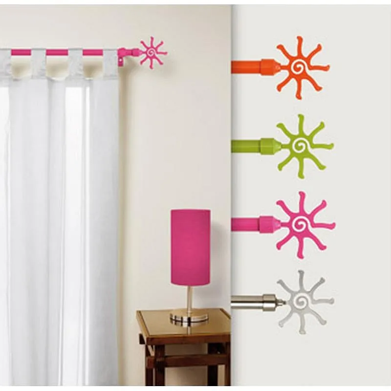 Compra BARRA CORTINA KIT 110-200CM SOL FUCSIA FK090 al mejor precio