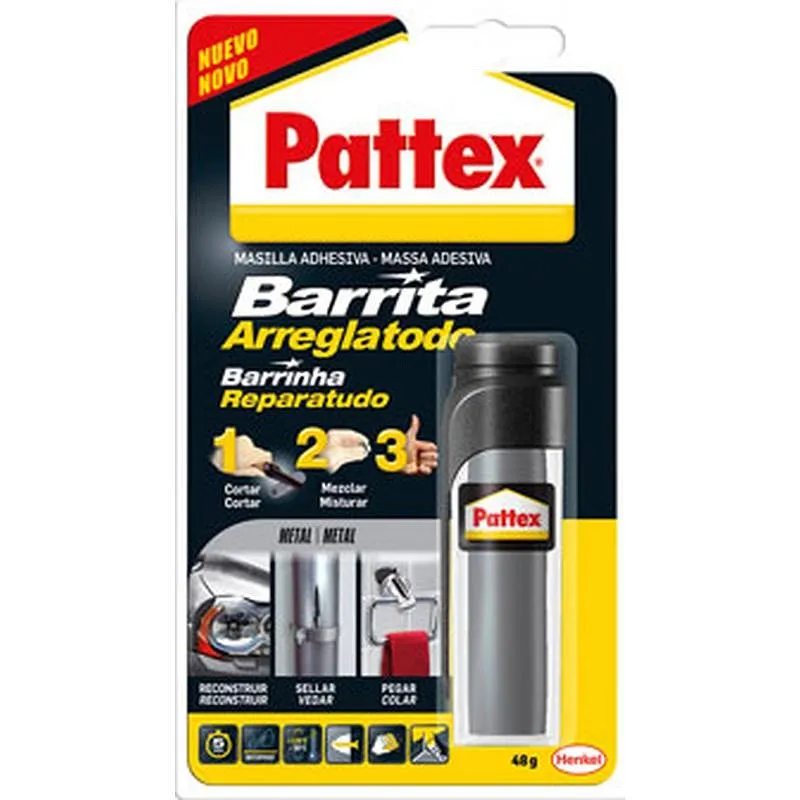 Compra MASILLA REPARACION BARRITA ARREGLATODO METAL 48 GR PATTEX 2850196 al mejor precio