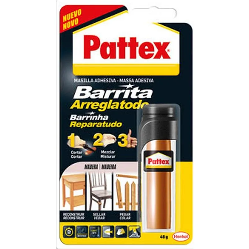Compra MASILLA REPARACION BARRITA ARREGLATODO MADERA 48 GR PATTEX 2850198 al mejor precio