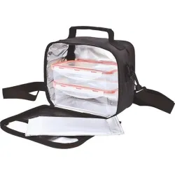 Compra BOLSA PORTA ALIMENTOS CLASSIC GRIS +2 CONTENEDORES IRIS 9123-TX al mejor precio