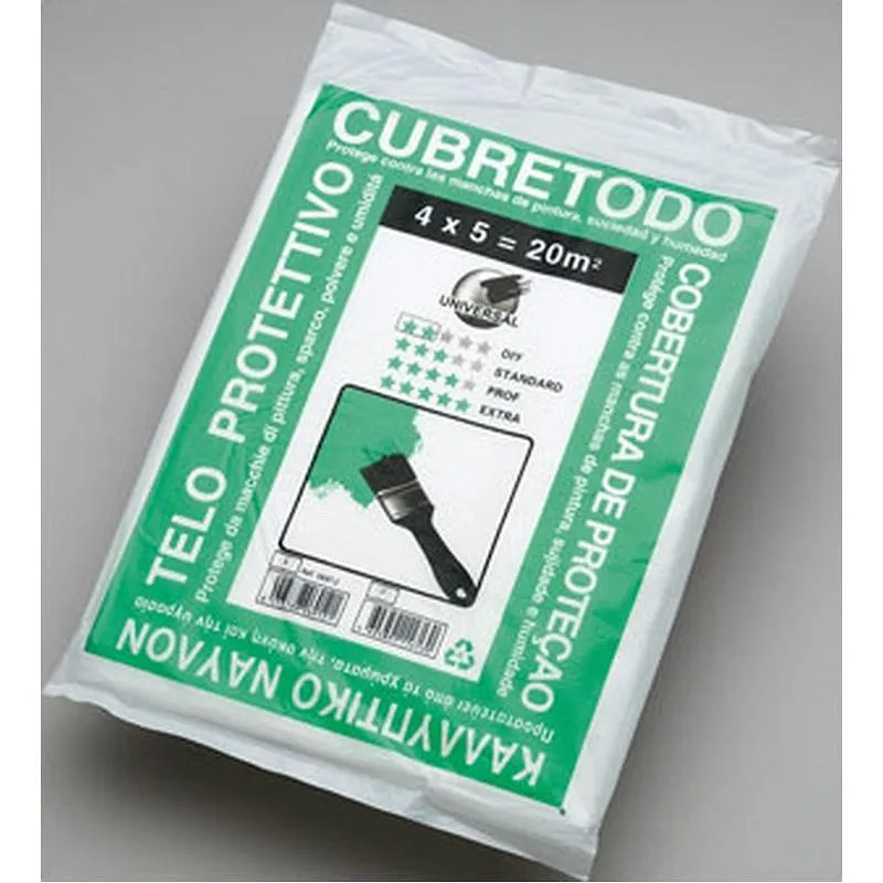 Compra PLASTICO CUBRETODO PROTECTOR FINO 5 M X 4 M X 7 MICRAS UNIVERSAL 6912 al mejor precio
