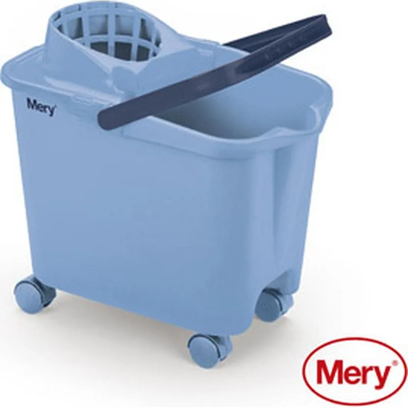 Compra CUBO CON ESCURRIDOR 14 L RUEDAS AZUL MERY 0325.31 al mejor precio