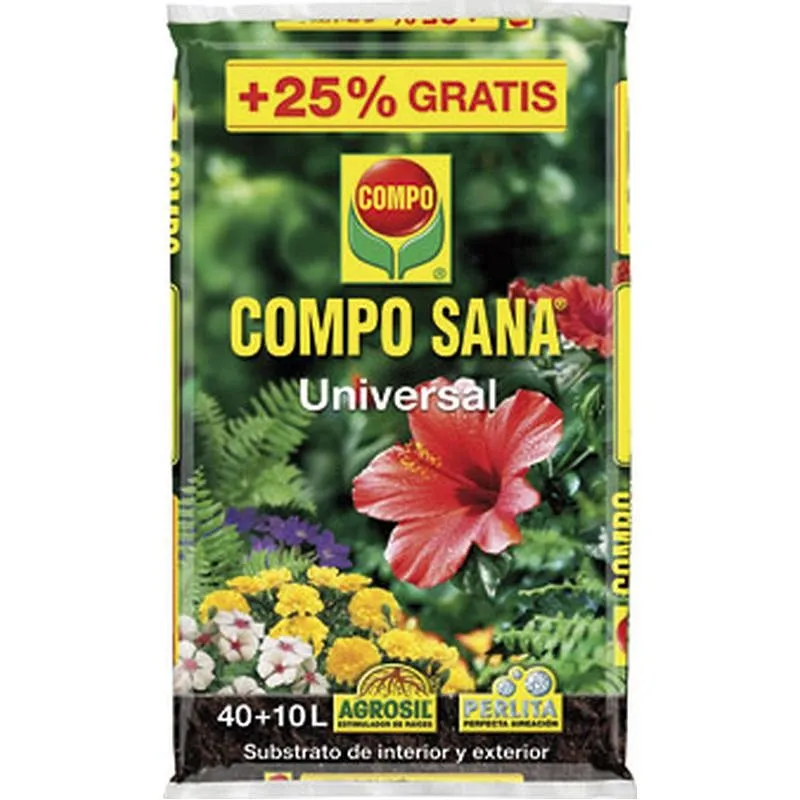 Compra SUBSTRATO UNIVERSAL COMPO SANA 40 +10 L GRATIS COMPO 1121404011 al mejor precio
