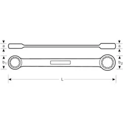 Compra LLAVE 2 BOCAS CARRACA BAHCO 1320RM-8-9 BAHCO 1320RM-8-9 al mejor precio