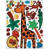 Compra LAMINA DECO ADHESIVA REMOVIBLE 65X85 CM JIRAFA 9642706 al mejor precio
