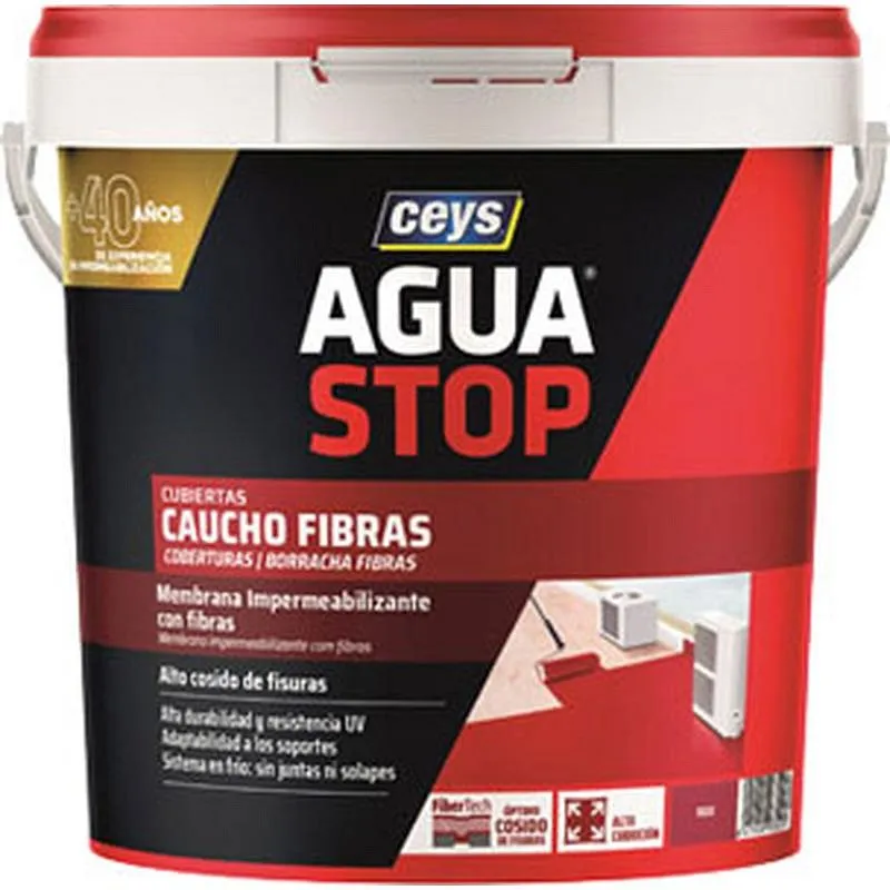 Compra MEMBRANA ANTIHUMEDAD AGUASTOP FIBRAS 5 KG TERRACOTA CEYS 903302 al mejor precio