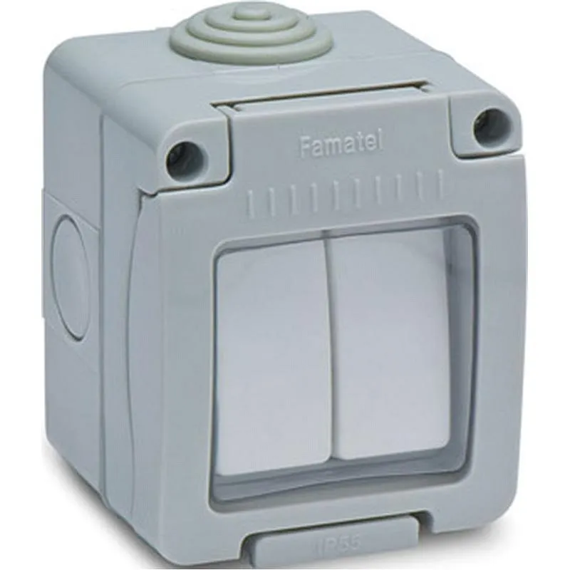 Compra CONMUTADOR DOBLE ESTANCO 10A FAMATEL 19044 al mejor precio