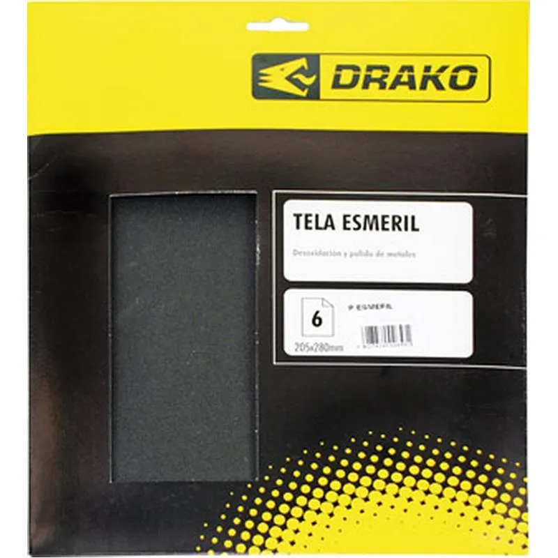 Compra LIJA DE MANO TELA ESMERIL 6 UDS N. 3 GR 40 DRAKO 402CO38 al mejor precio