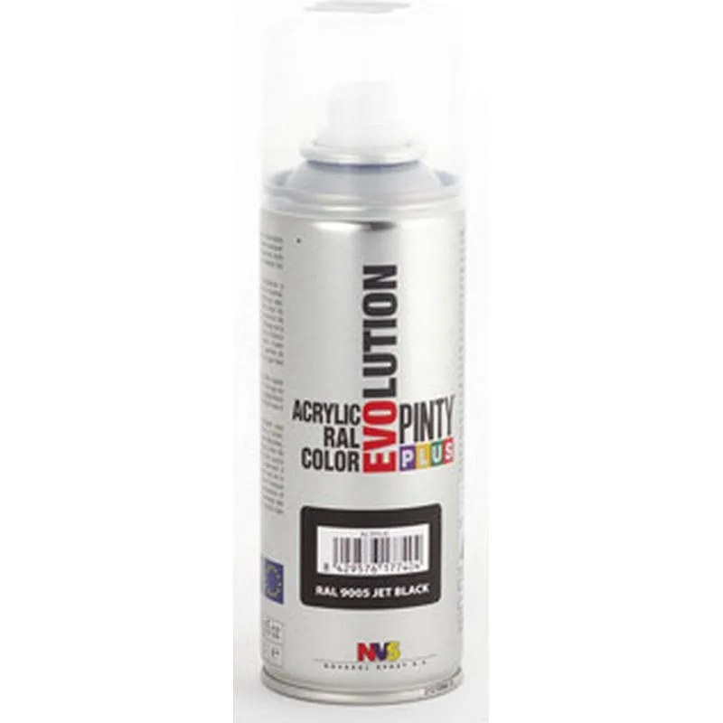 Compra PINTURA SPRAY ACRILICA EVOLUTION BRILLO 270 CC RAL 9005 NEGRO PINTYPLUS 226 al mejor precio