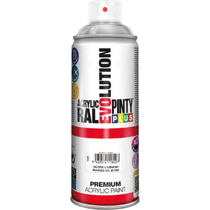 Compra BARNIZ SPRAY ACRILICA BRILLO 520 CC PINTYPLUS 165 al mejor precio