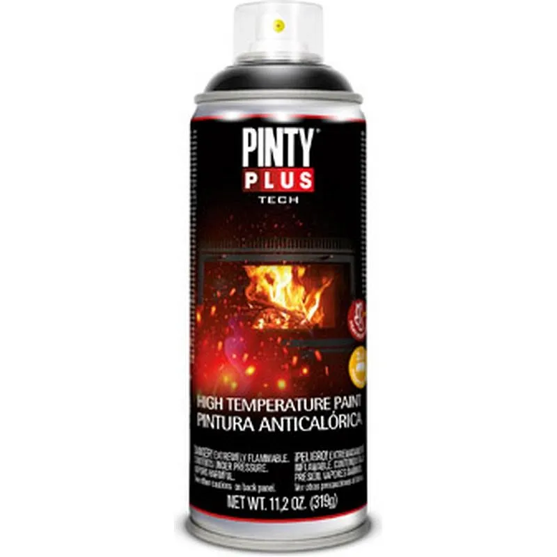 Compra PINTURA ANTICALORICA SPRAY TECH 520 CC RAL 9005 NEGRO PINTYPLUS 204 al mejor precio