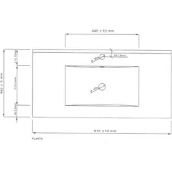 Compra LAVABO CERAMICO 80X45-BLANCO ARKITMOBEL 305910O al mejor precio